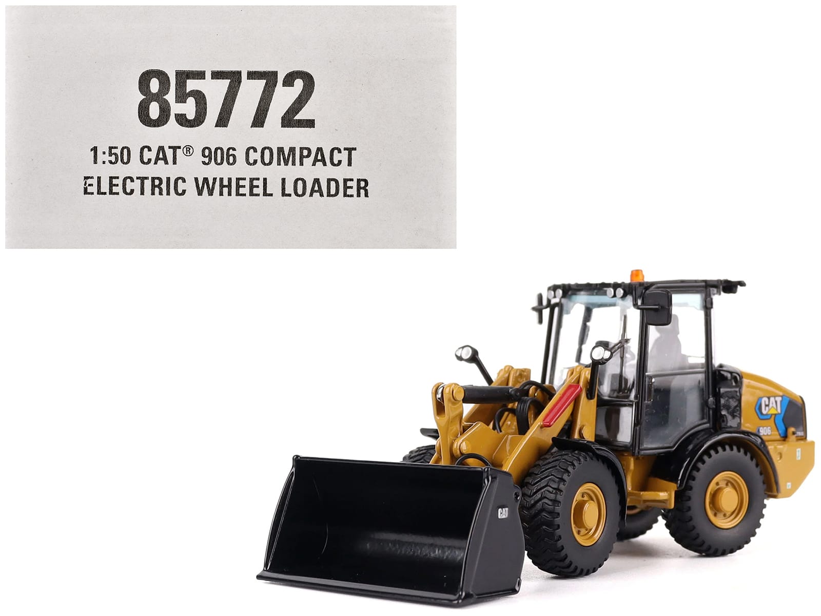 "CAT Caterpillar 906 Electric Compact Wheel Loader Yellow with Operator ""High Line Series"" 1/50 Model by Diecast Masters" price history on PriceWatchPro