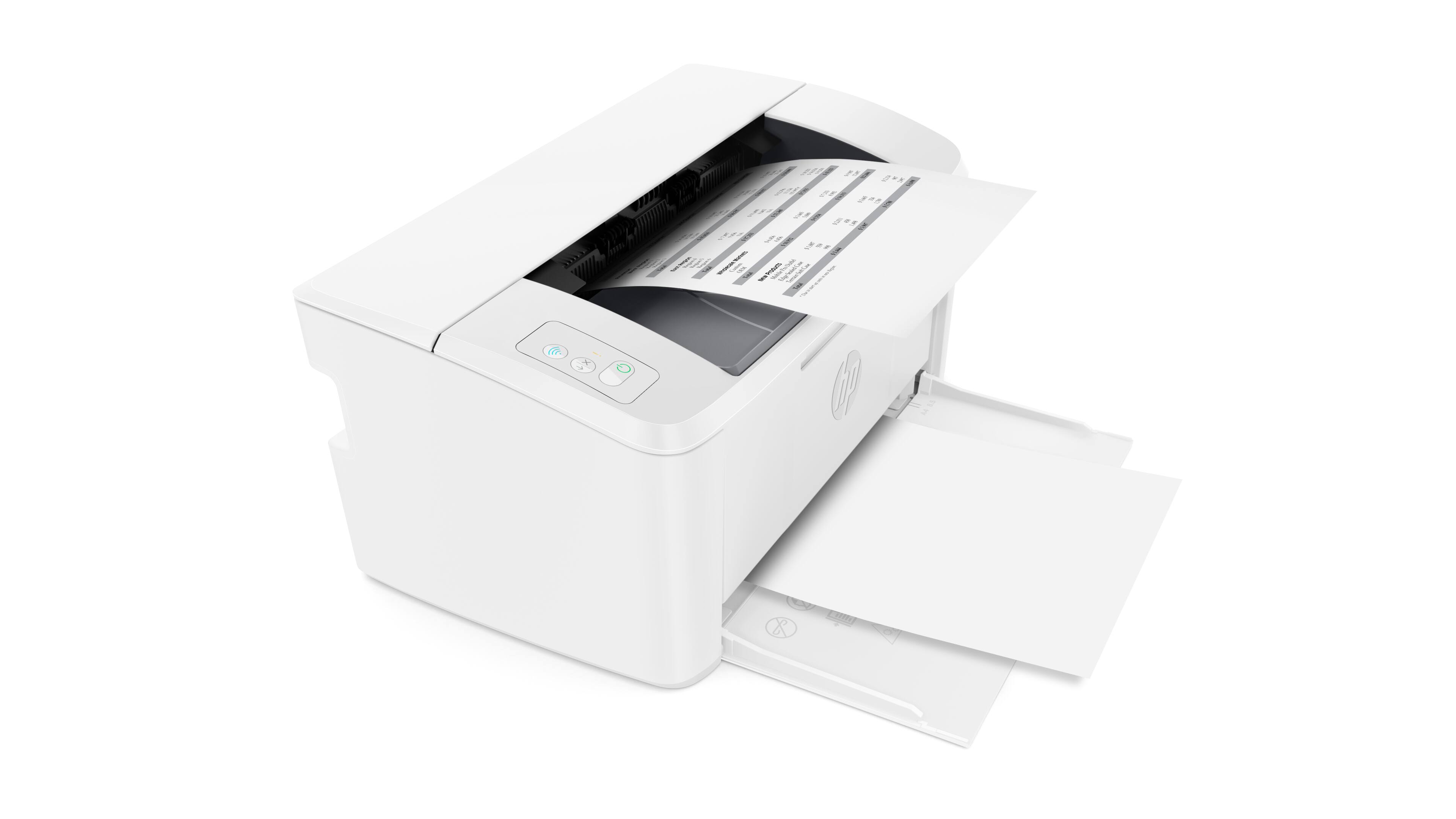Alt View 16. HP - LaserJet M110we Wireless Black and White Laser Printer with 6 months of Instant Ink included with HP+ - White.