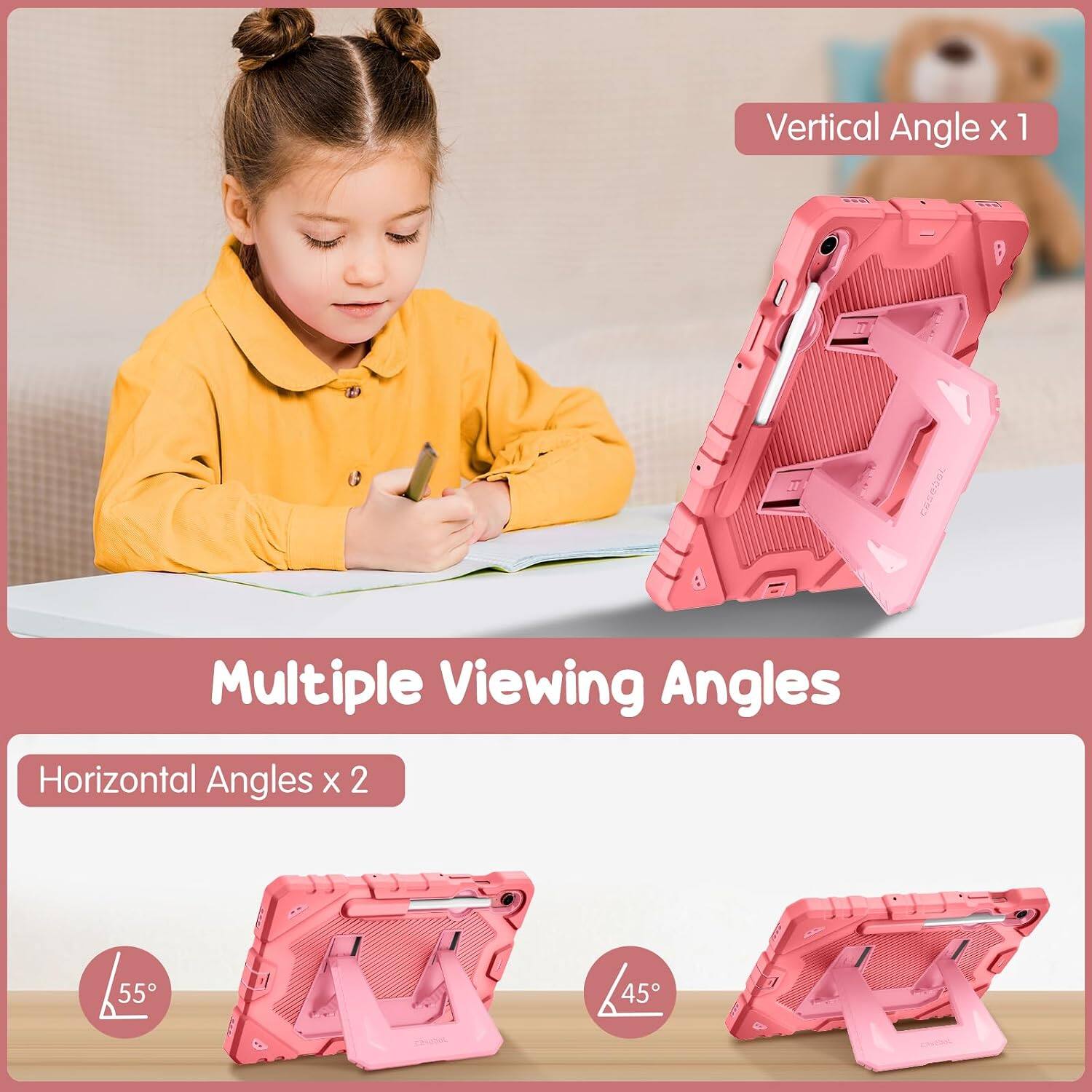 Vertical Angle x 1  
Multiple Viewing Angles  
Horizontal Angles x 2  
55°  
45°