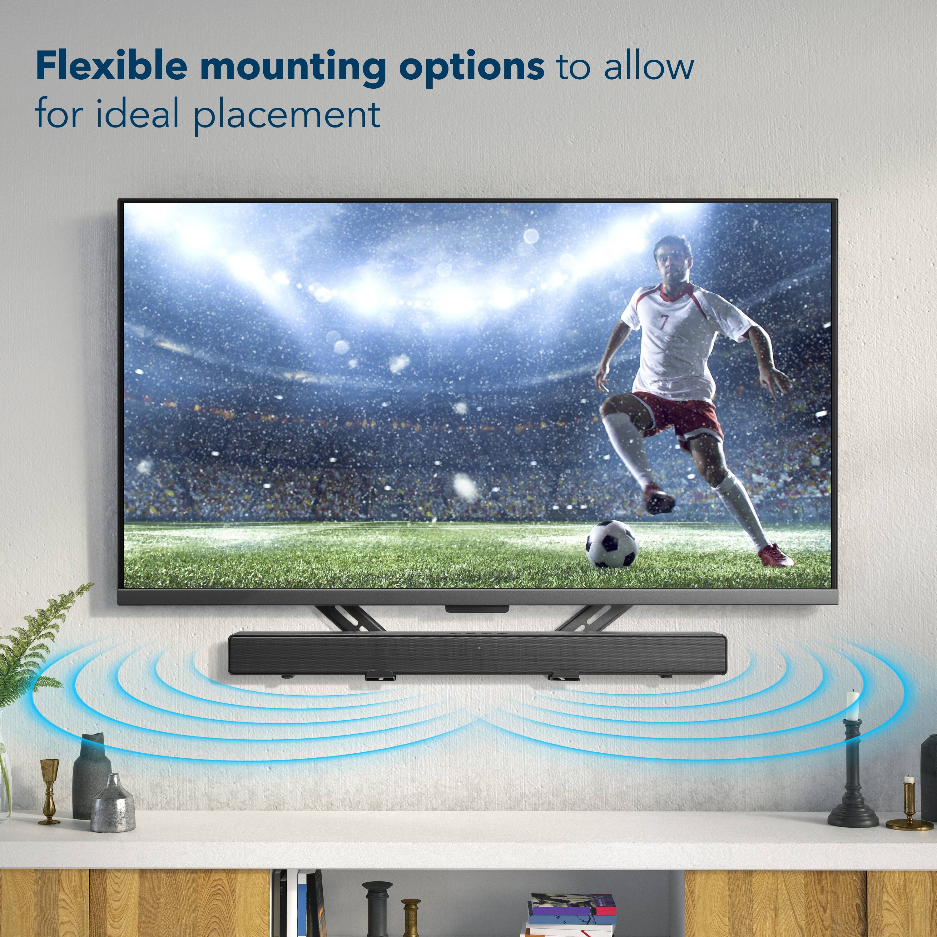 Flexible mounting options to allow for ideal placement