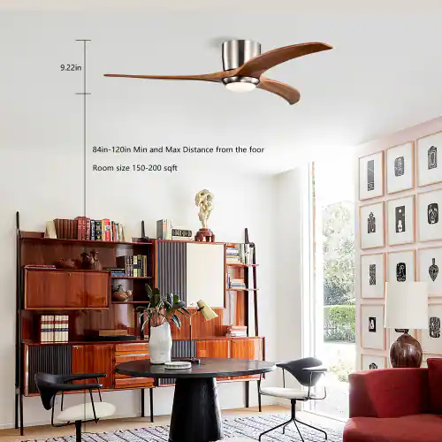 9.22in  
84in-120in Min and Max Distance from the floor  
Room size 150-200 sqft