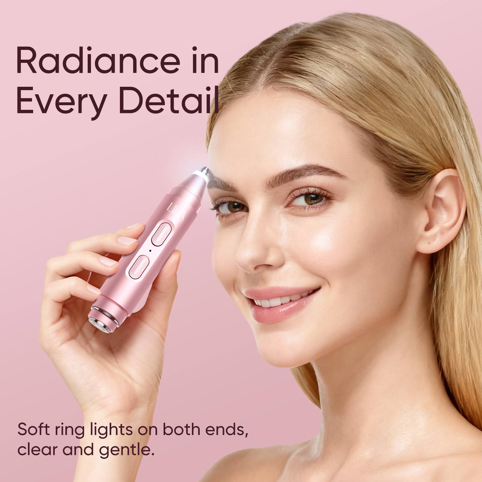 Radiance in Every Detail

Soft ring lights on both ends, clear and gentle.