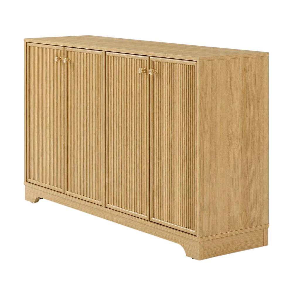 Front. Crosley Furniture - Naomi Sideboard - White Oak.