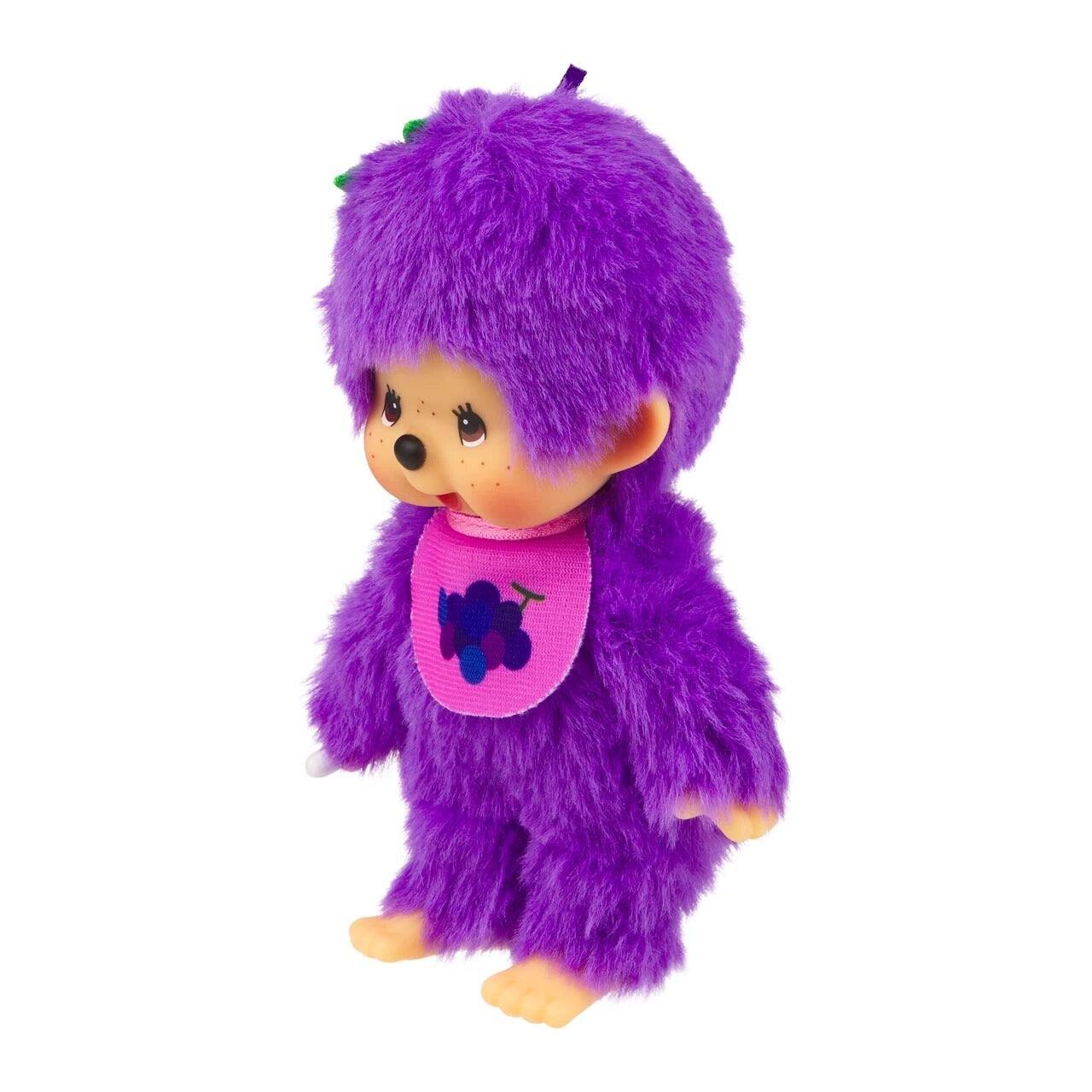 Alt View 2. Monchhichi - Sekiguchi Monchhichi Fruit Color Plush Doll - Grape Purple.