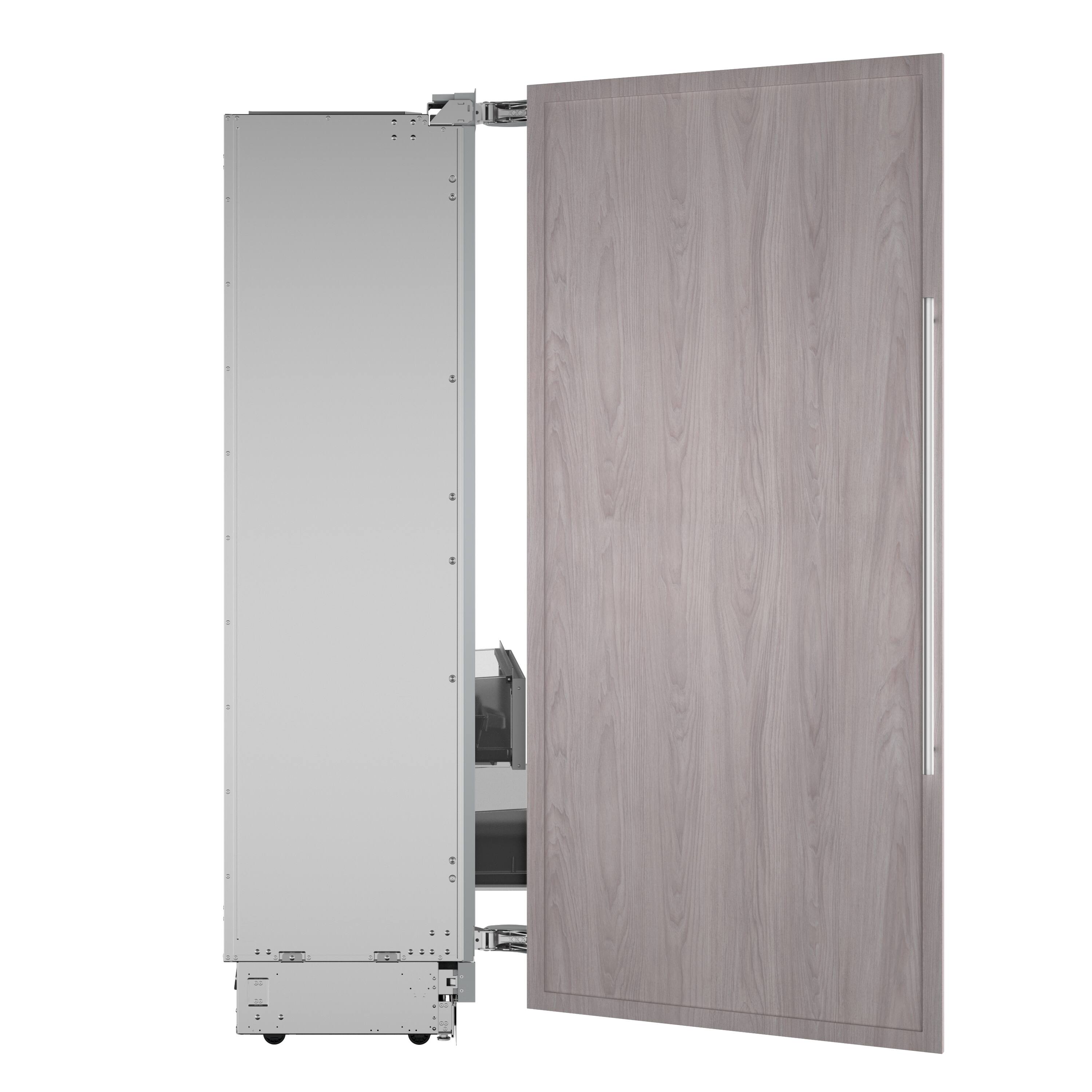 Alt View 2. Thermador - Freedom Collection 22.3 Cu. Ft. Automatic Defrost Smart Built-in Upright Freezer with internal Ice Maker - Custom Panel Ready.