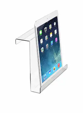 AdirHome - Tablet Stand, Universal Holder, iPad, Tablet, Phone, Acrylic, Attachable Treadmill - Clear-11" x 11"