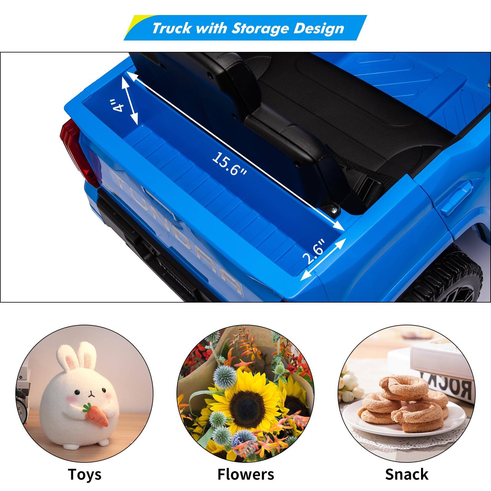 Truck with Storage Design

4" 15.6" 2.6"

Toys
Flowers
Snack