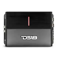 Front. DS18 Audio - ION 4-Channel Class D Car Amplifier, 4 x 240W RMS at 4 Ohm - Black/Silver.