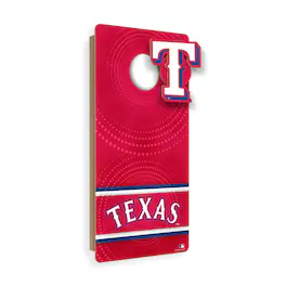 Fan Creations - Texas Rangers Wall Hanging Cornhole Board - Multicolor