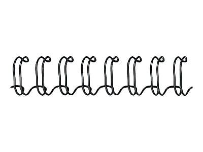 Alt View 3. Fellowes - 3/8" Metal Wire Binding Spine, 80 Sheet Capacity, 25/Pack - Black.