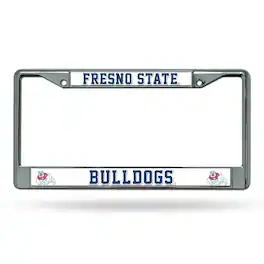 Rico Industries - Fresno State Bulldogs Chrome Metal License Plate Frame - Multi