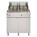 Koolmore - Commercial 22 Gallon Natural Gas Stainless Steel Pasta Cooker With 12 Baskets and 140,000 BTU - Silver