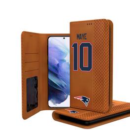 Keyscaper - NFL - New England Patriots - Drake Maye Galaxy Folio Case - S25 Ultra - Brown