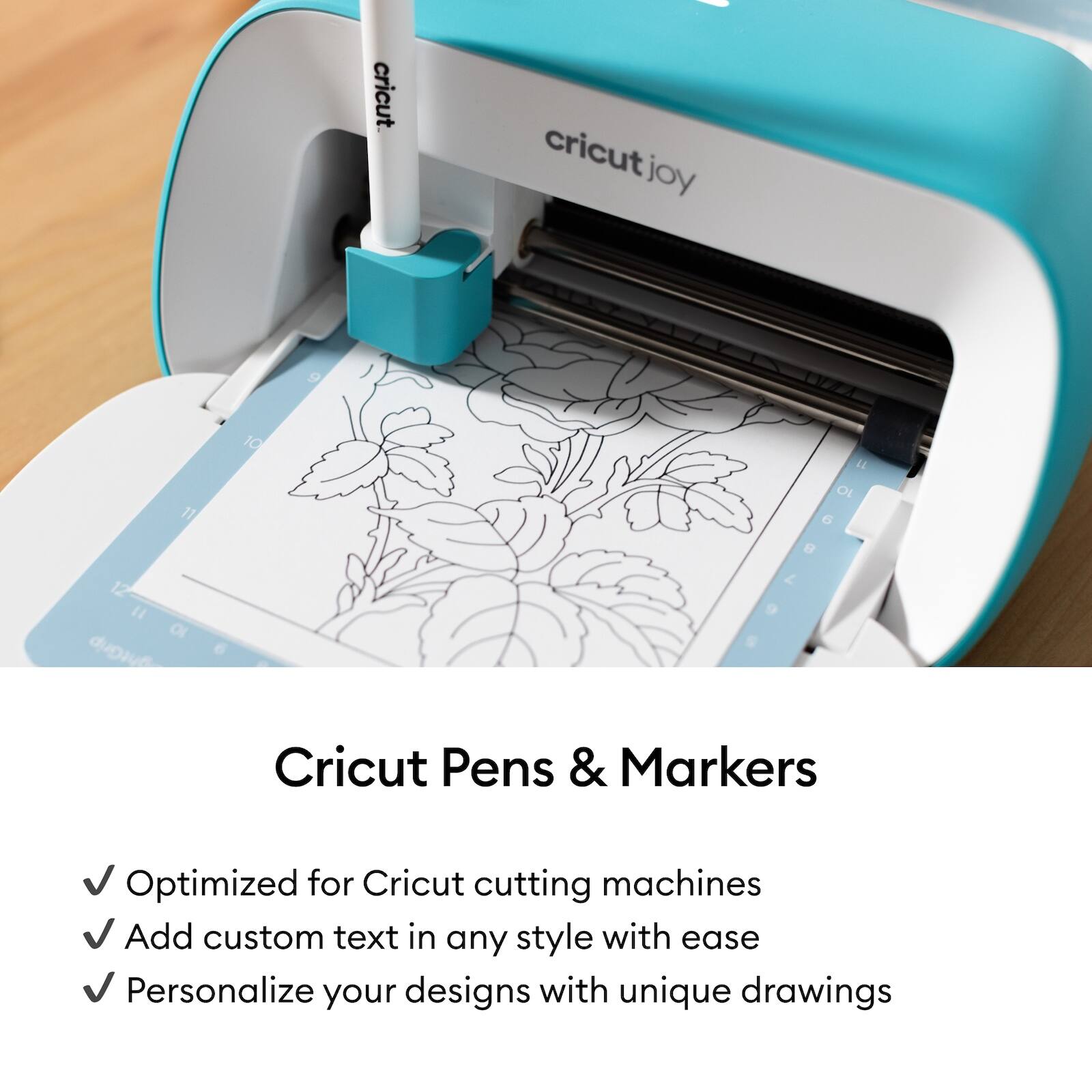 Cricut Pens & Markers

- Optimized for Cricut cutting machines
- Add custom text in any style with ease
- Personalize your designs with unique drawings