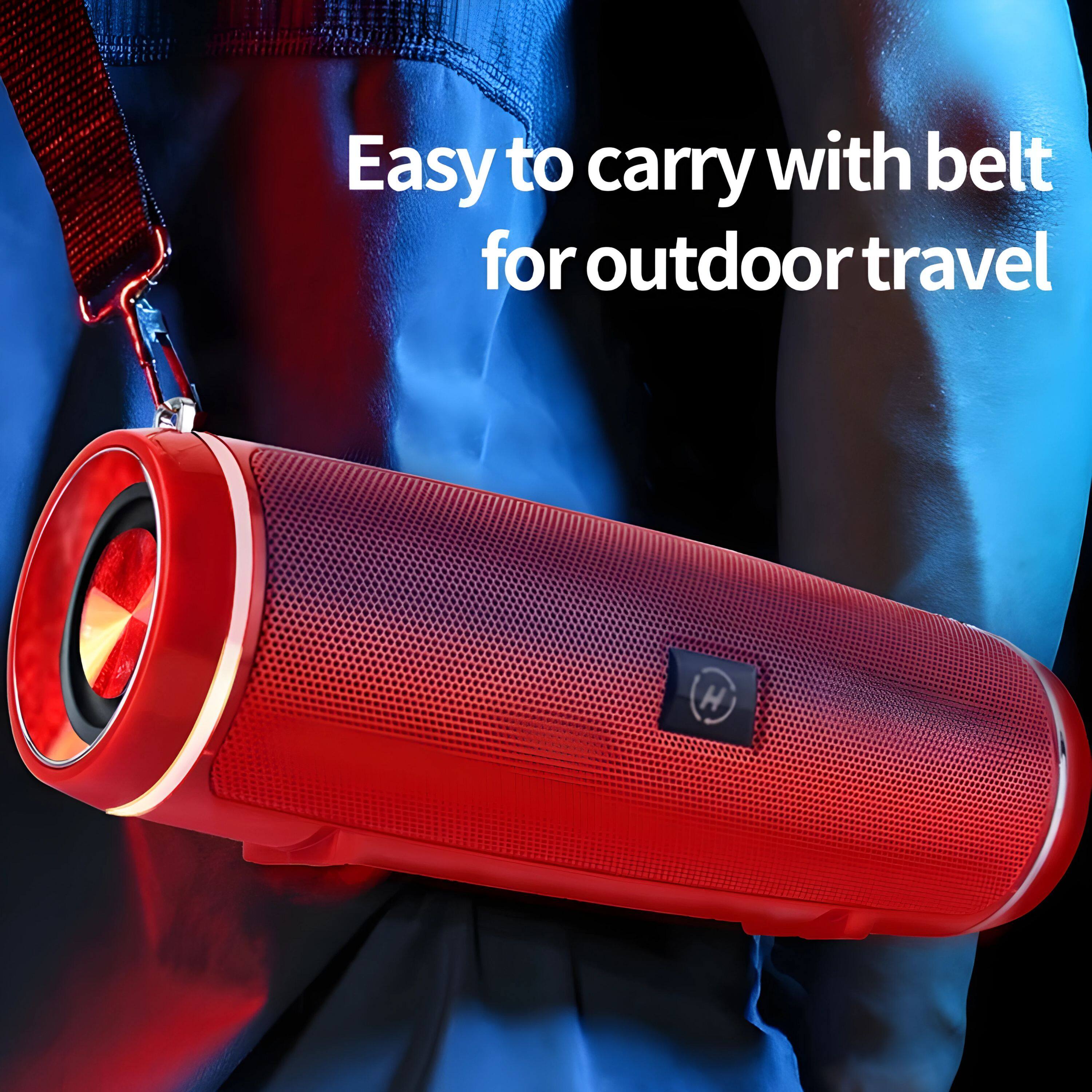 Easy to carry with belt for outdoor travel