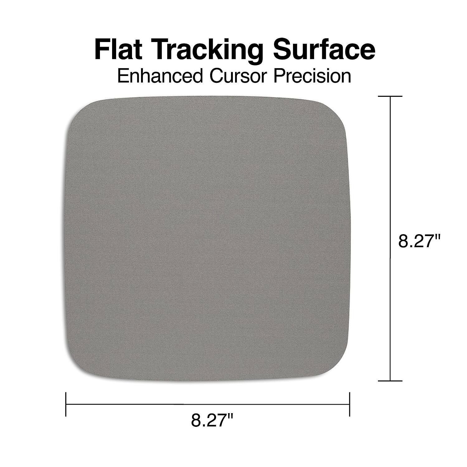 Flat Tracking Surface  
Enhanced Cursor Precision  

8.27" x 8.27"