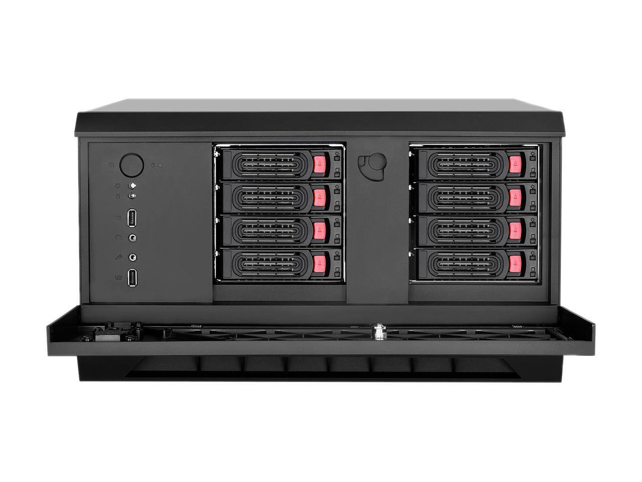 Alt View 3. SilverStone - SilverStone CS381 Black Micro ATX/Mini-ITX Case, SFX/SFX-L PSU Support - Black.