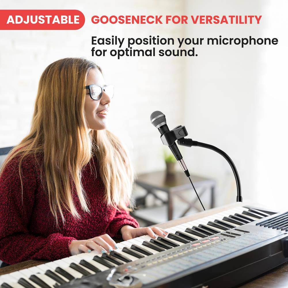 ADJUSTABLE GOOSENECK FOR VERSATILITY  
Easily position your microphone for optimal sound.