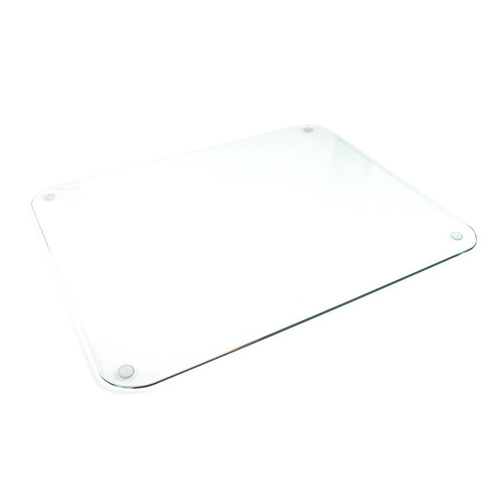 Alt View 5. Floortex - Glass Craft Mat Protector - 19" x 24" - Crystal Clear.