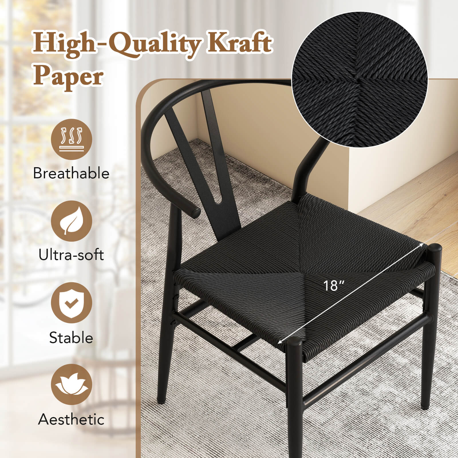 High-Quality Kraft Paper

- Breathable
- Ultra-soft
- Stable
- Aesthetic

18"