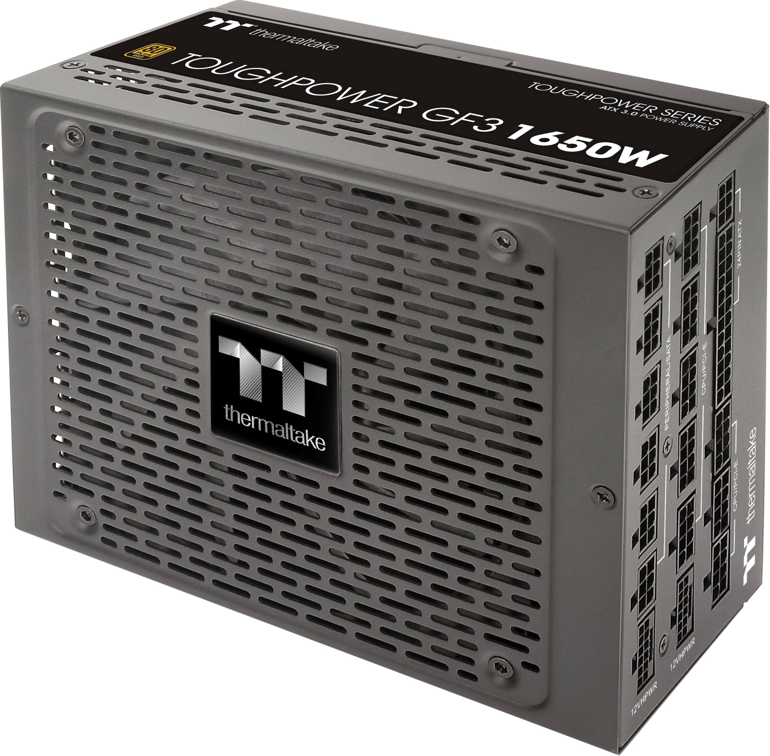 The text on the image reads: "Thermaltake TOUGHPOWER GF3 1650W."
