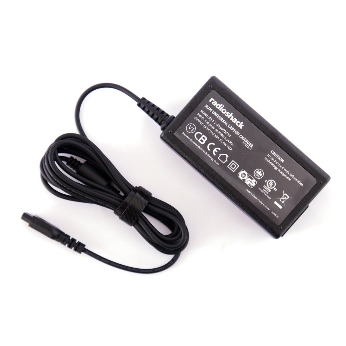 RadioShack - Universal Laptop Charger 9 Tips - 65W - Black