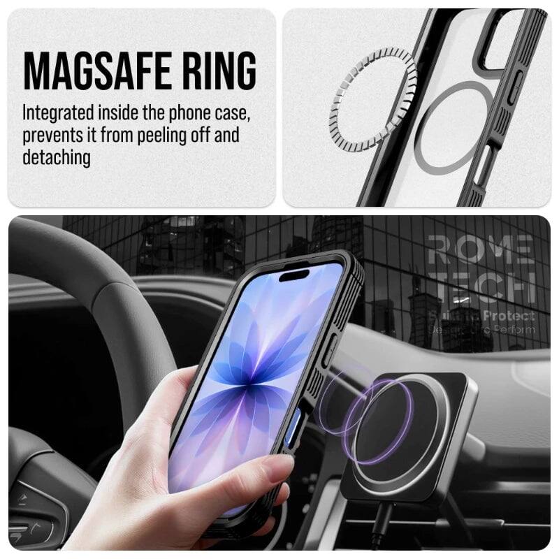 MAGSAFE RING  
Integrated inside the phone case, prevents it from peeling off and detaching  

ROME TEOH  
Saittie Protect  
Perform