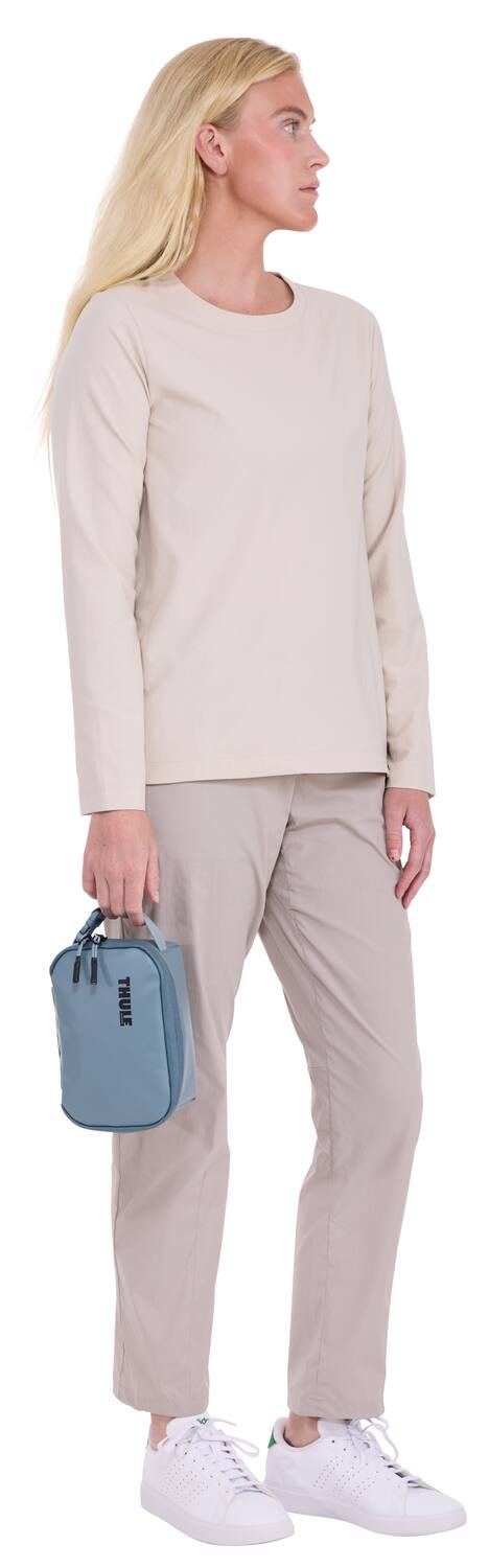 Alt View 4. Thule - Chasm Gear Cube – Small Size Durable Travel Organizer for Accessories & Essentials - Pond Gray.
