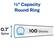 1/2" Capacity Round Ring
0.7" Spine
100 Sheets