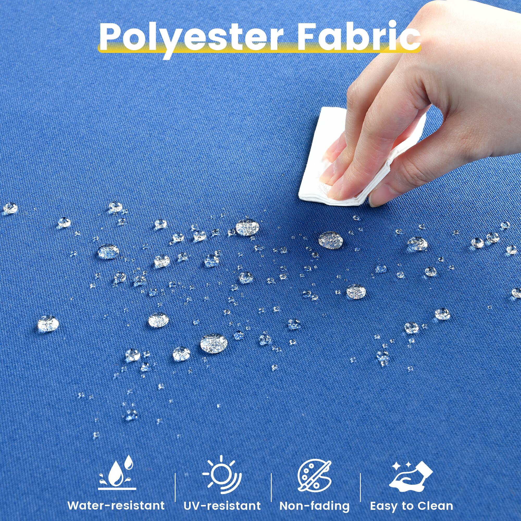 Polyester Fabric

- Water-resistant
- UV-resistant
- Non-fading
- Easy to Clean