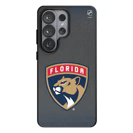 Keyscaper - NHL - Florida Panthers Linen Galaxy Magnetic Bump Case - S25 Ultra - Black