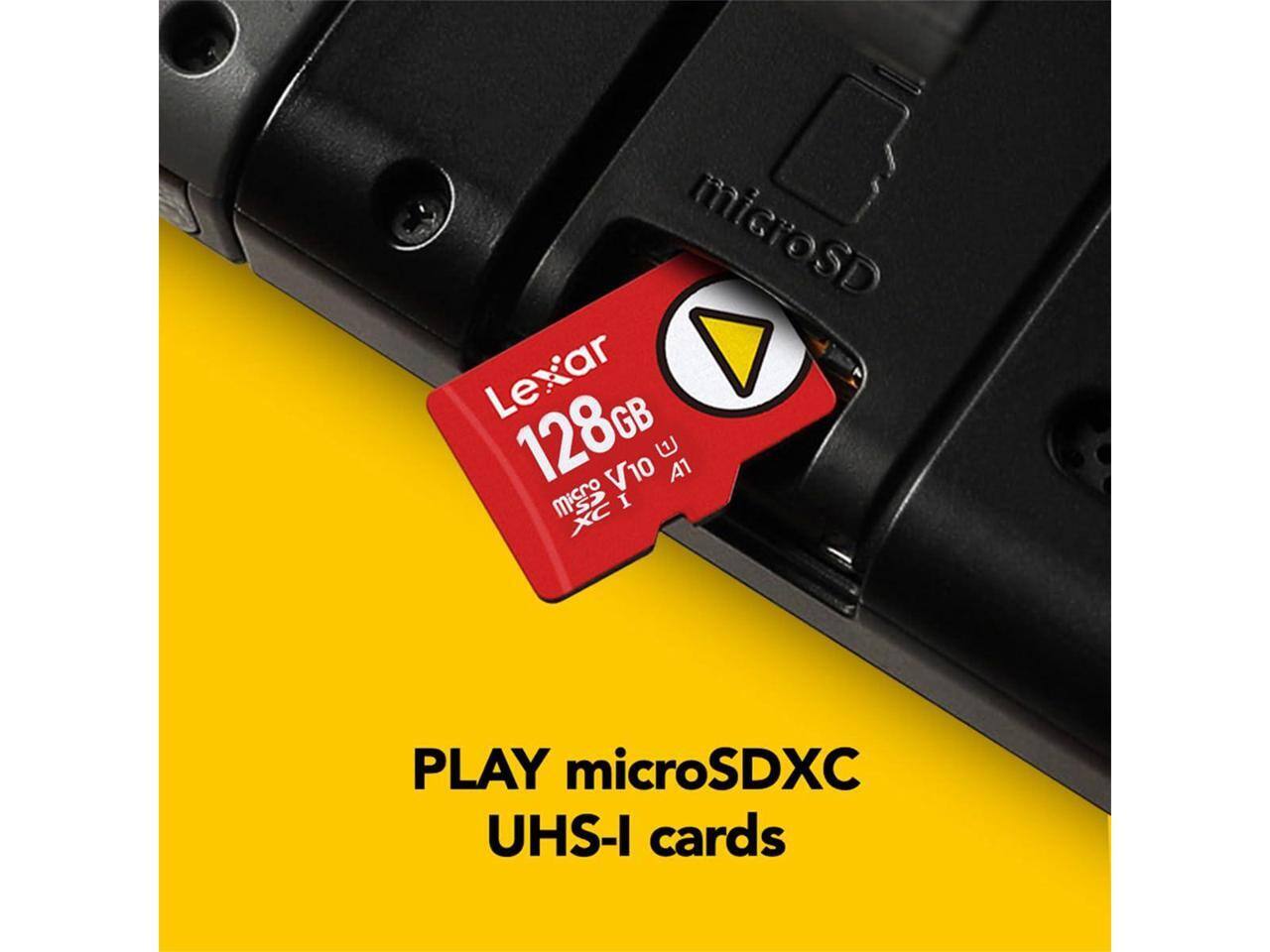 microSD Lexar 128GB V10 A1 microSDXC UHS-I cards