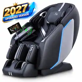 MassaMax - MT398 Pro 4D 2027 OTA Tech Massage Chair,Full Body Stretch,Zero Gravity &Heat,Extended Footrest,Foot Rollers - Black