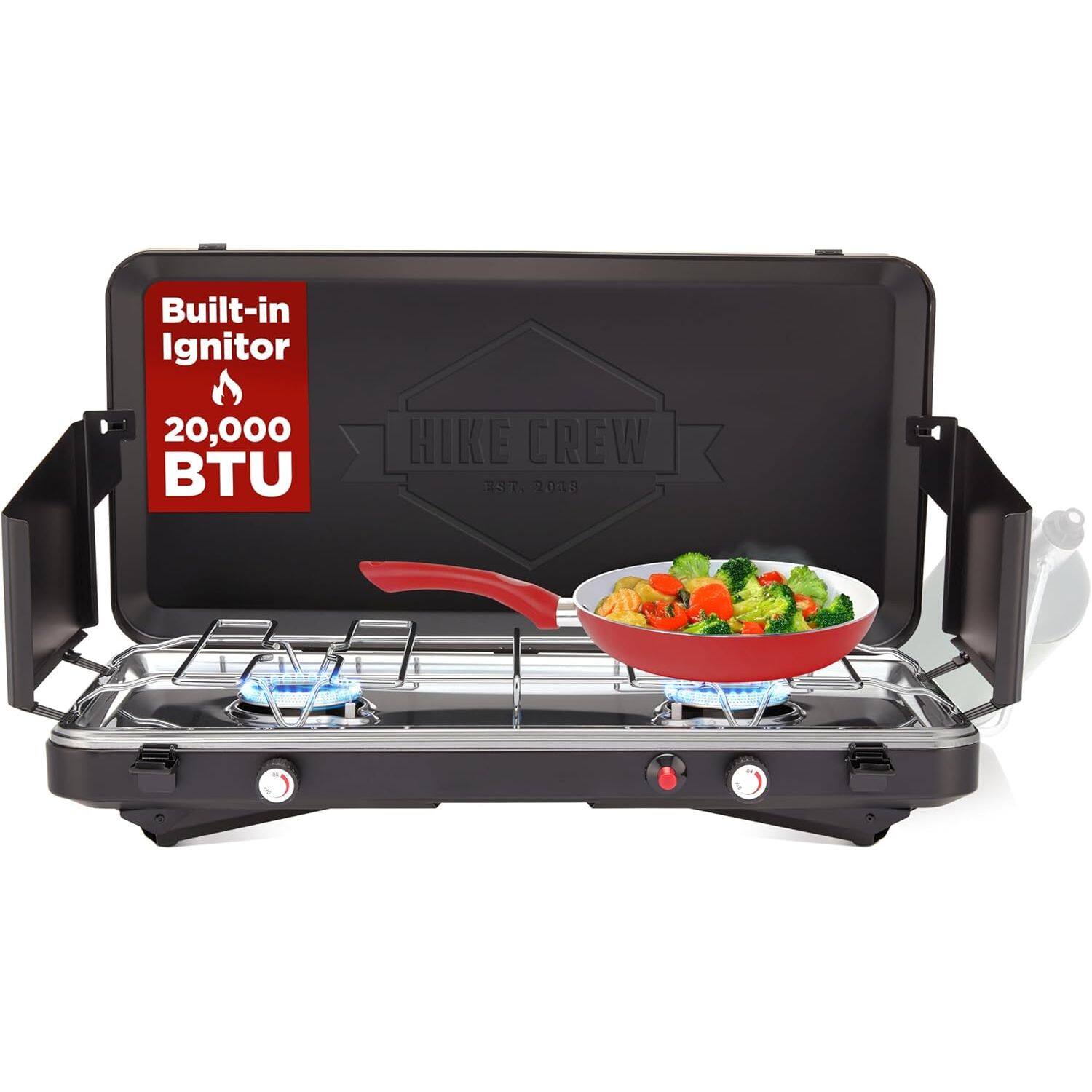 Built-in Ignitor  
20,000 BTU  
HIKE CREW  
EST. 2018