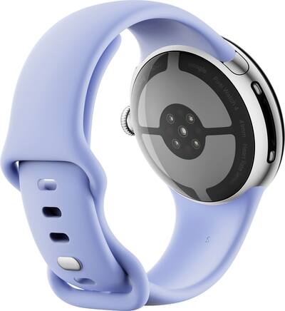Google Pixel Watch Band シルバー 41mm Google Pixel Watch 4 (41mm) LTE Polished Silver Case Iris