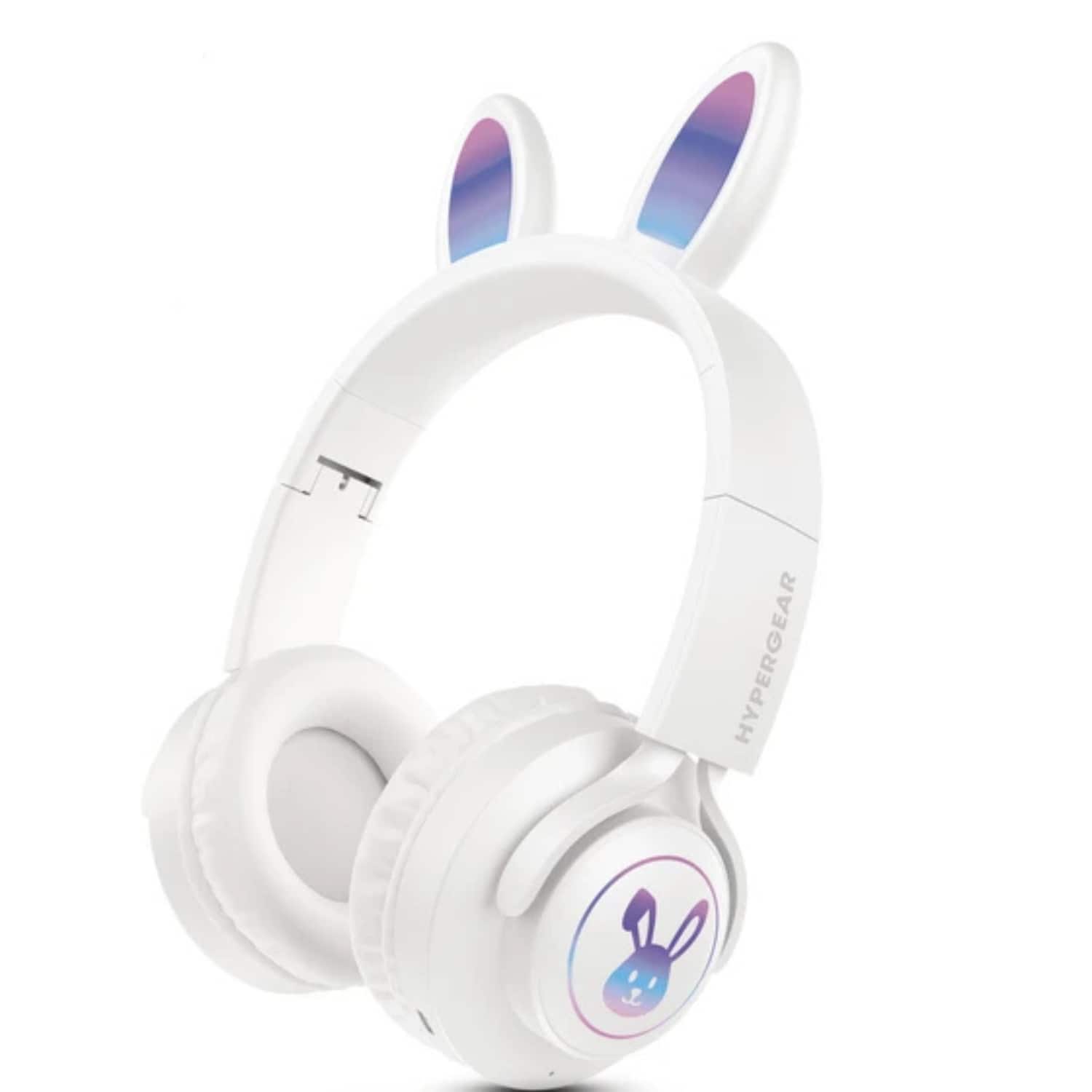 Stock Preferred - Bunny Tracks Kids Wireless Light-Up Headphones - White