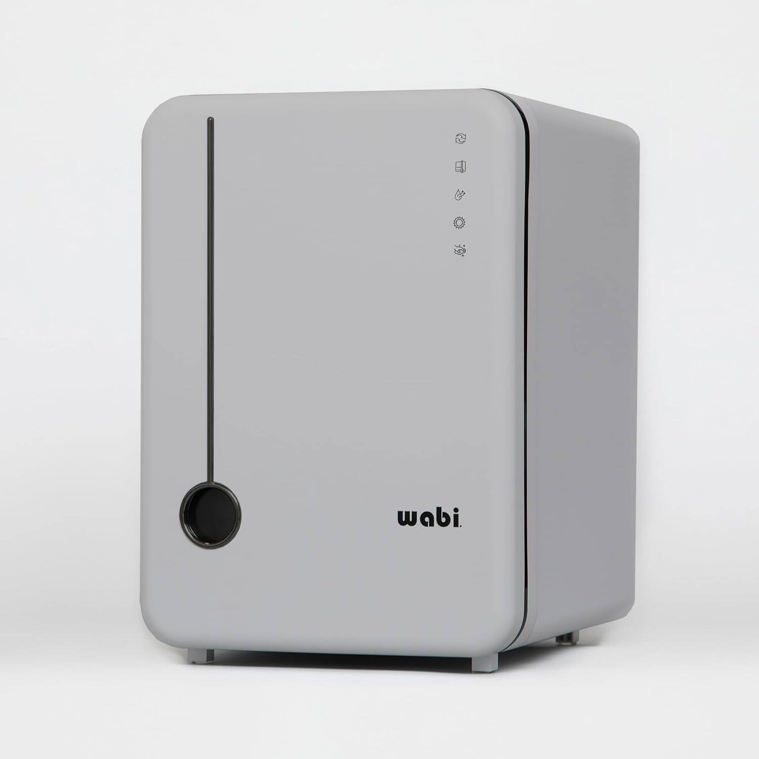 Angle. Wabi - Wabi Baby LED Sanitizer & Dryer Ultra Sanitize + Dry + Storage - Grey.