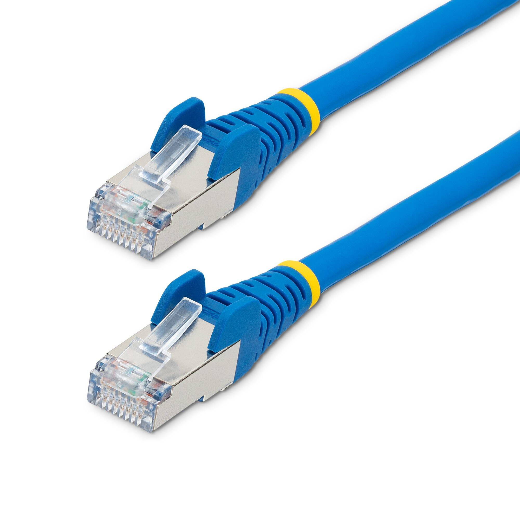 StarTech.com 25ft CAT6a Ethernet Cable Blue Low Smoke Zero Halogen ...