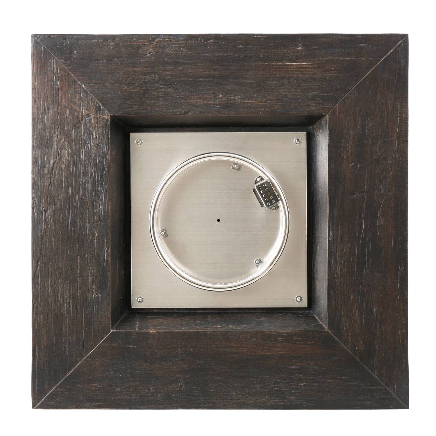 Alt View 1. Lirago - 32" Brown Square Wood Fire Pit Table 40,000 BTU Outdoor Firepit for Patio Garden - Brown.