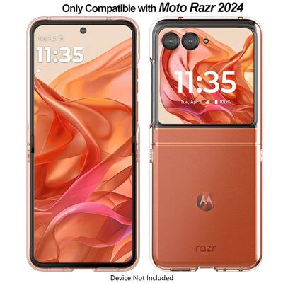 SaharaCase - Venture Series Hard-Shell Case for Motorola Razr (2024) - Clear SaharaCase - Venture Series Hard-Shell Case for Motorola Razr (2024) - Clear