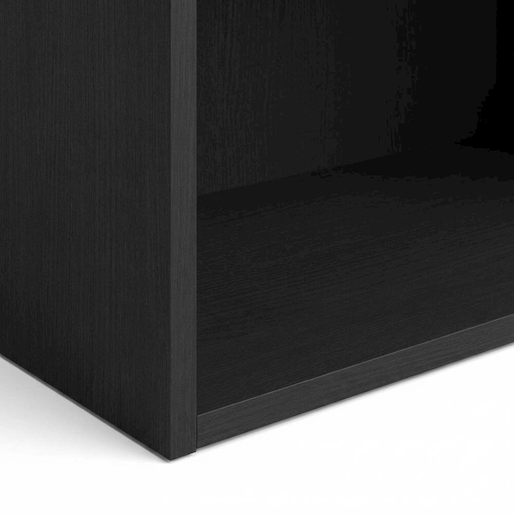 Alt View 2. FurniFact - Engineered Wood bookcase with sleek design for versatile storage - Americano.
