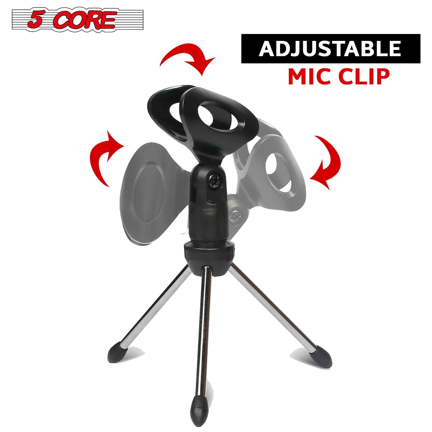 5 CORE ADJUSTABLE MIC CLIP