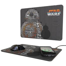 Keyscaper - Star Wars: The Force Awakens Quadratic 15-Watt Wireless Charger and Mouse Pad - BB-8