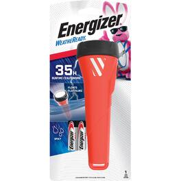Energizer - Weatheready 75 lm Black/Red LED Flashlight AA Battery