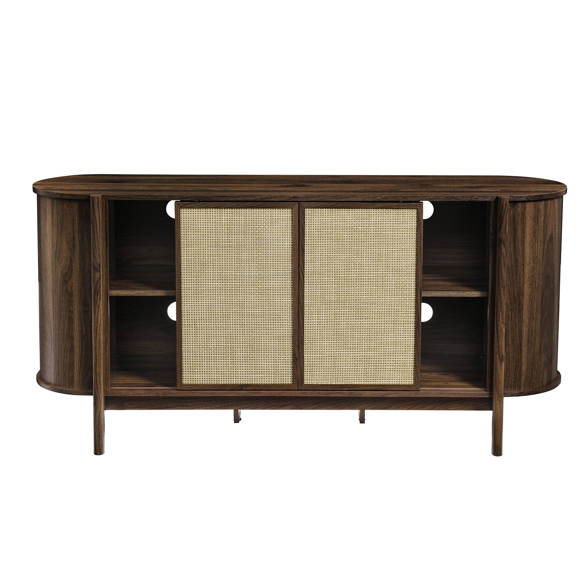 Alt View 4. Modway - Reid 63" Curved Sideboard by Modway - Walnut.