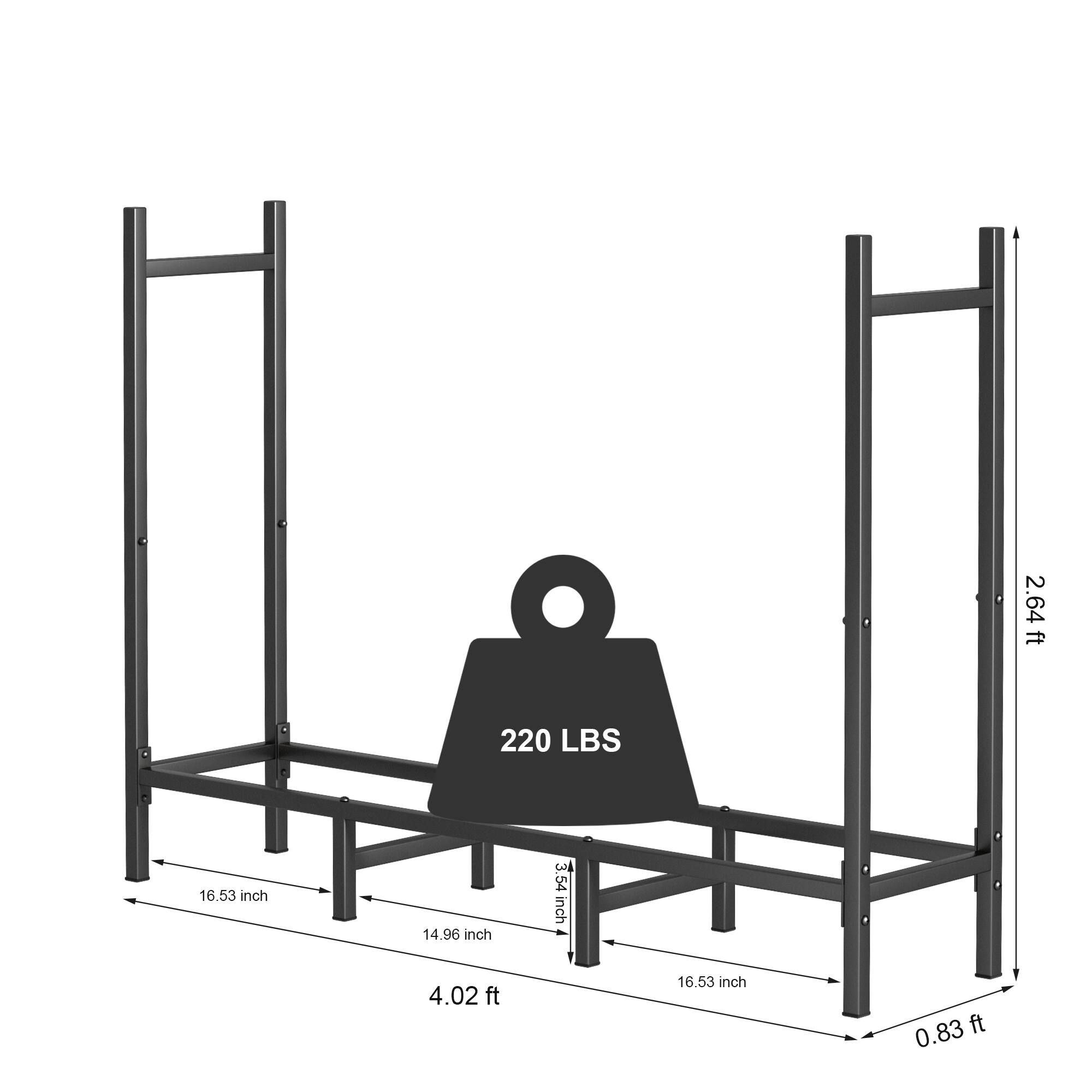 2.64 ft  
220 LBS  
16.53 inch  
14.96 inch  
3.54 inch  
4.02 ft  
16.53 inch  
0.83 ft