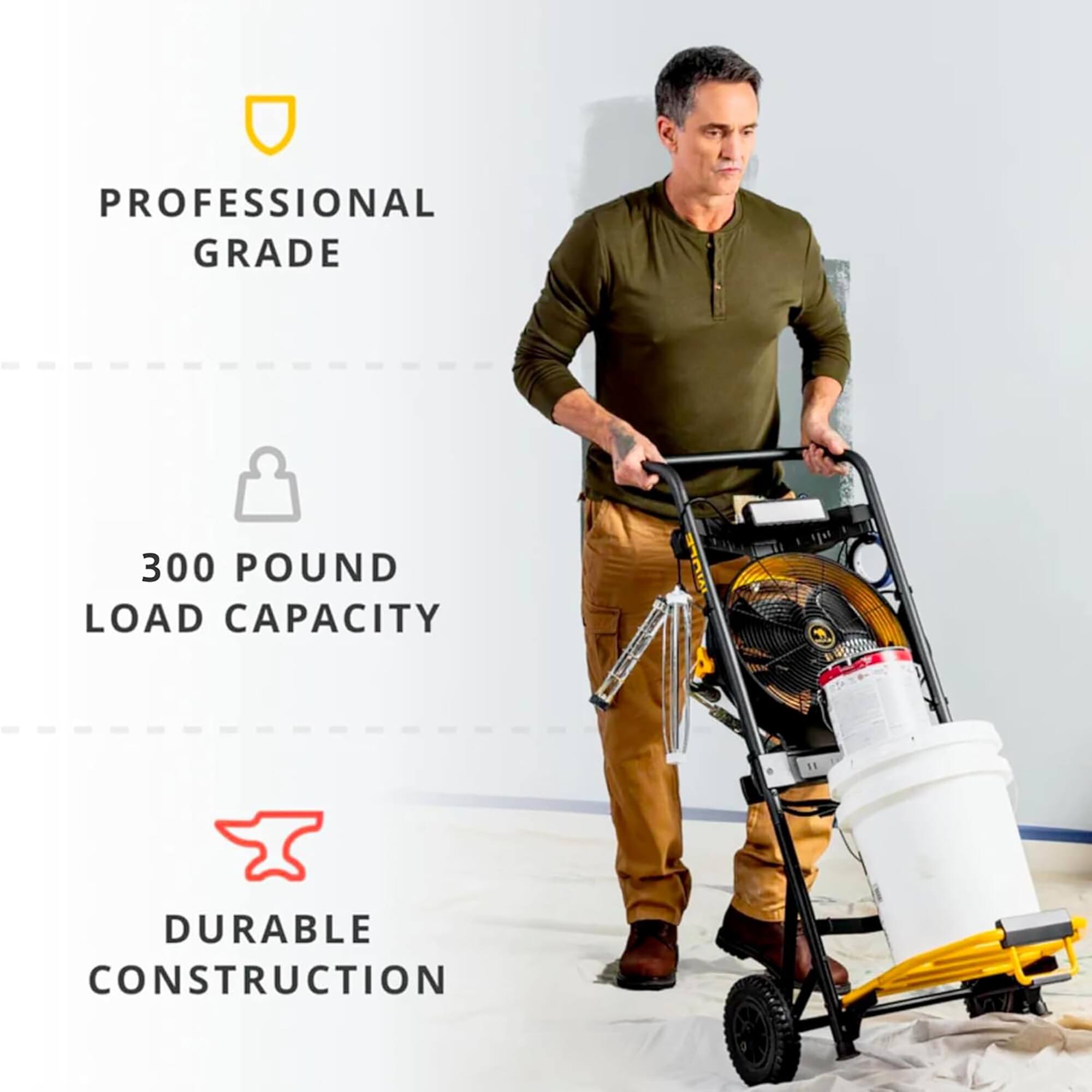 PROFESSIONAL GRADE  
300 POUND LOAD CAPACITY  
DURABLE CONSTRUCTION