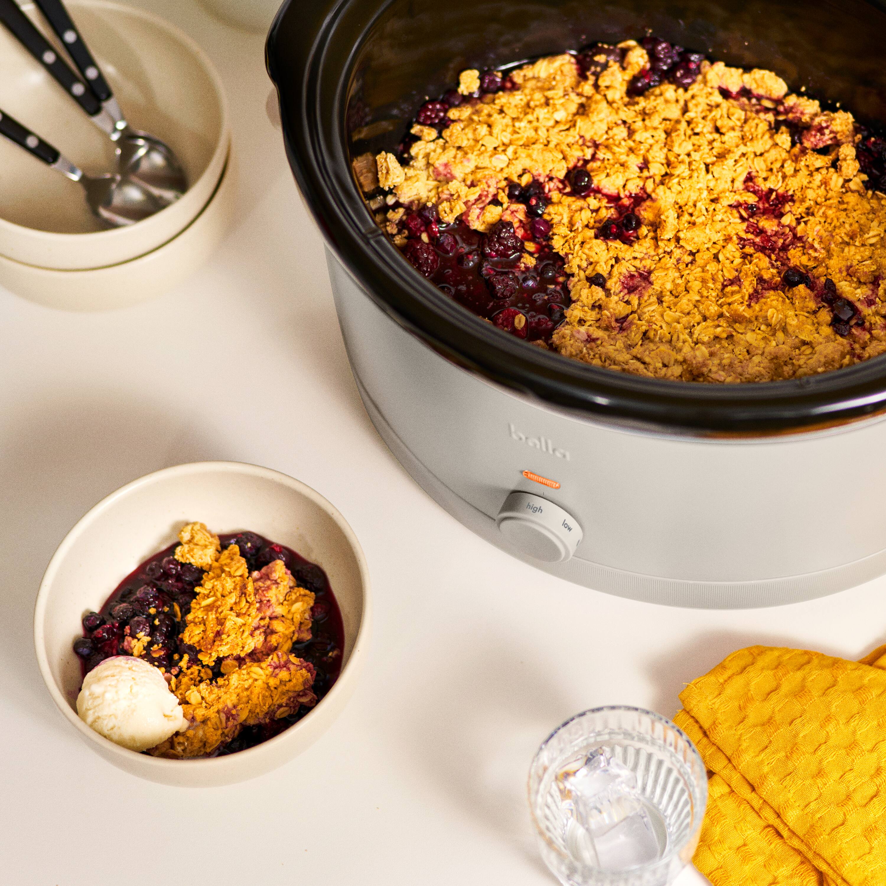 The text on the image reads:

"ball
Cuisinart
high
low"