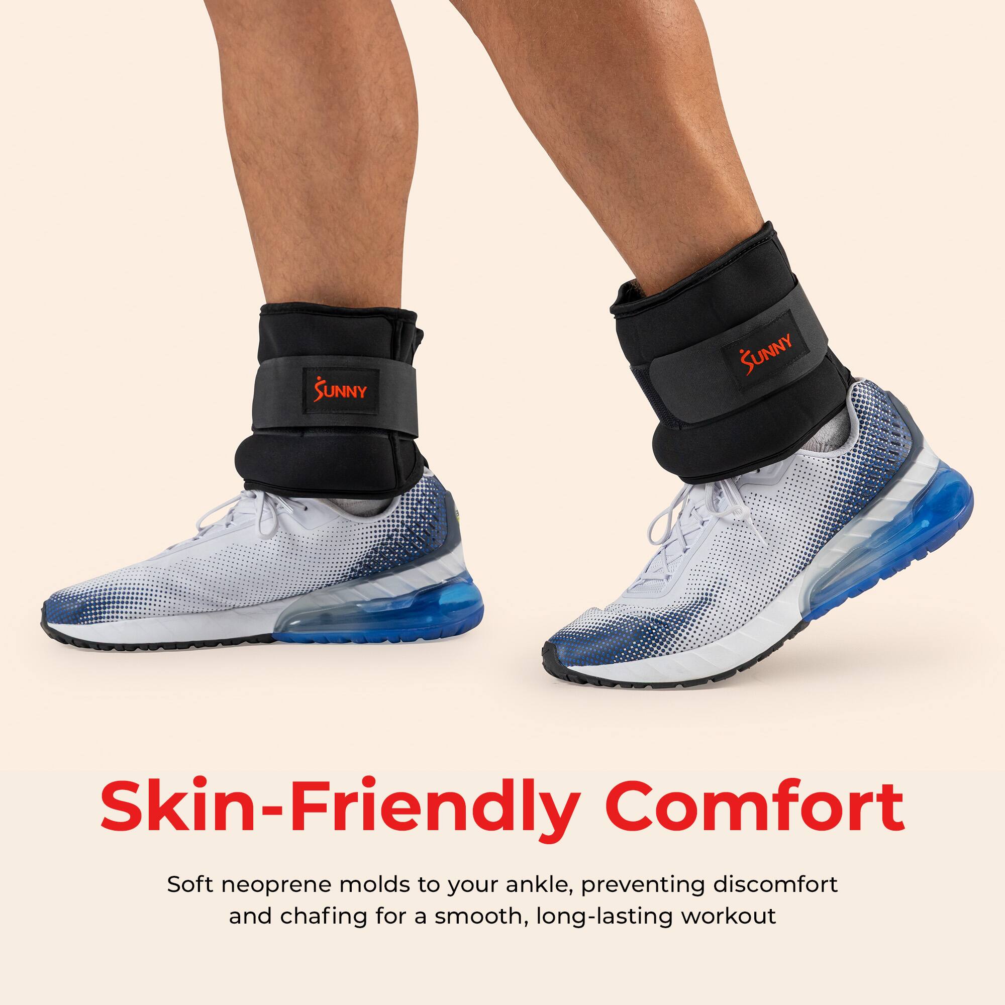 Sunny Sunny  
Skin-Friendly Comfort  
Soft neoprene molds to your ankle, preventing discomfort and chafing for a smooth, long-lasting workout