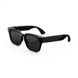 Fury - Smart AI glasses — Meta AI, 12MP Camera, Live Translate — 8+ Hour Battery — Polarized Grey Lenses - Classic Black
